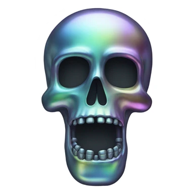 Multi chrome skeleton  sticker