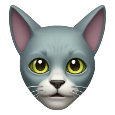 cat like a frankensteinhead sticker