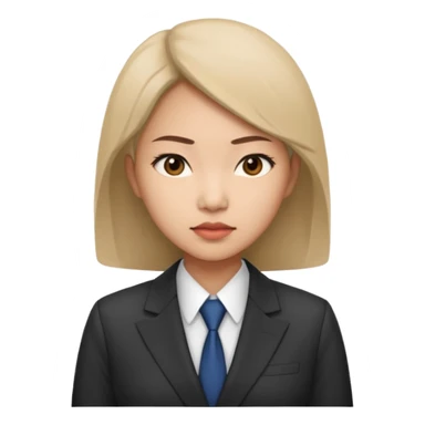 female asian quant trader sticker