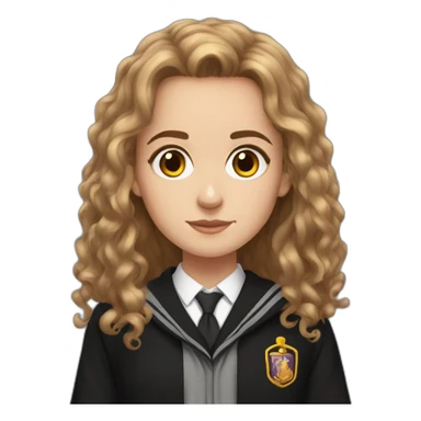 White Hermione granger studyng sticker