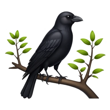 crow sticker