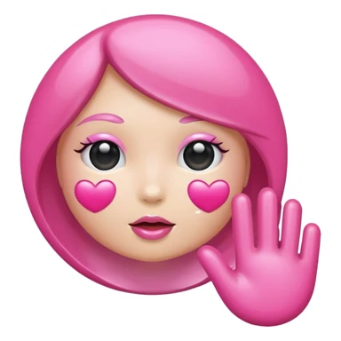 pink girly chrome internet sticker