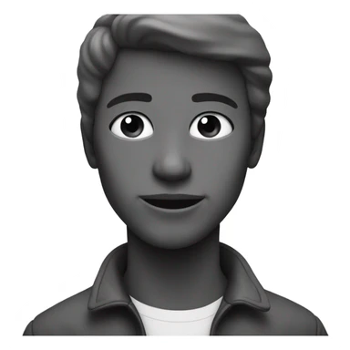 Black and white photo sticker