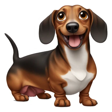 Crazy dachshund  sticker