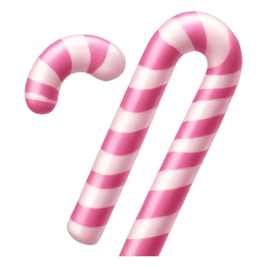 baby pink stripy candy cane sticker
