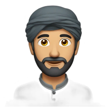 Kashmiri man sticker