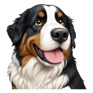 bernese mountain dog feel in love owht heart sticker
