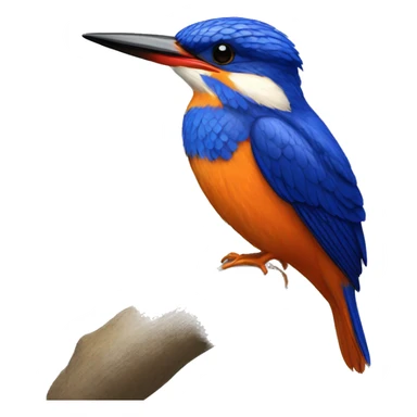 azure kingfisher sticker