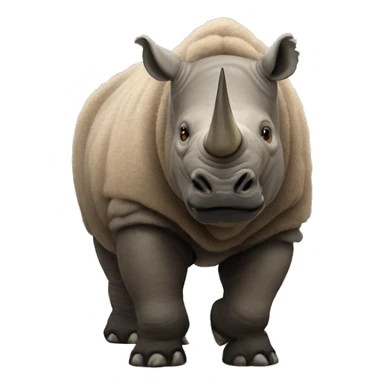 woolly-rhino-no-horns sticker