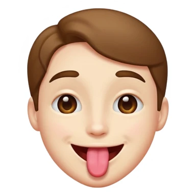 winky face while smiling with tongue out sticker