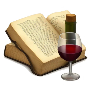 Bible with a glass of wine  sticker