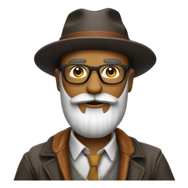 Hipster with big cigar sticker