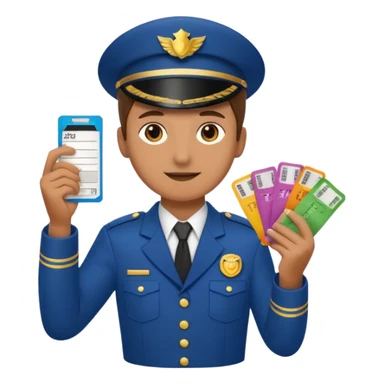 ticket seller at booth sticker