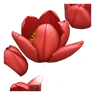 background filled with red tulips sticker