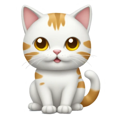 cat with phone  sticker