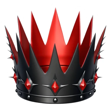 Black and red gothic thorny crown  sticker