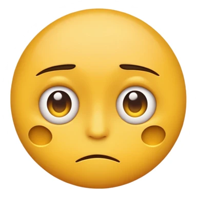 a regular looking emoji but with narrowed eyes to look suspicious  sticker