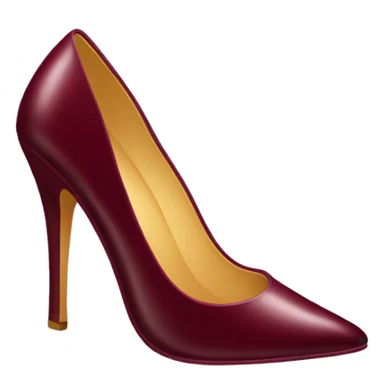 Burgundy high heels ￼ sticker