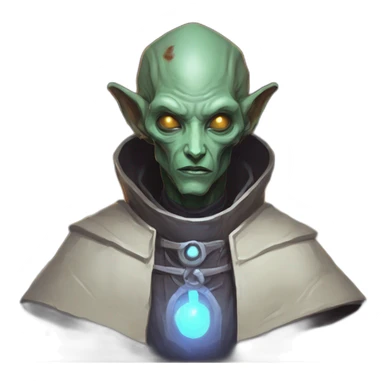 alien priest scifi roguelike rpg style inspired by slay thee spire sticker