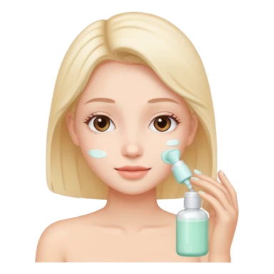 cute pastel colors skin care sticker