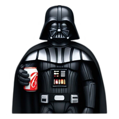 Dark Vader with a coke  sticker