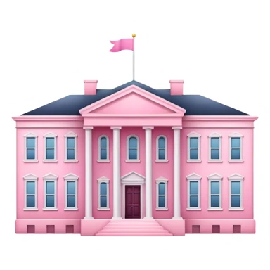 White House in pink  sticker