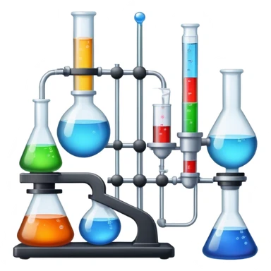a collage of lab apparatus in IOS 18 emojis sticker
