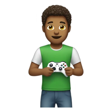 white guy holding xbox controller sticker