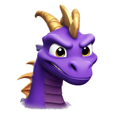 Spyro smirking  sticker