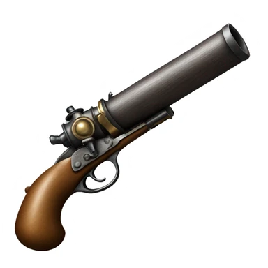 old 1600s gunpowder gun sticker