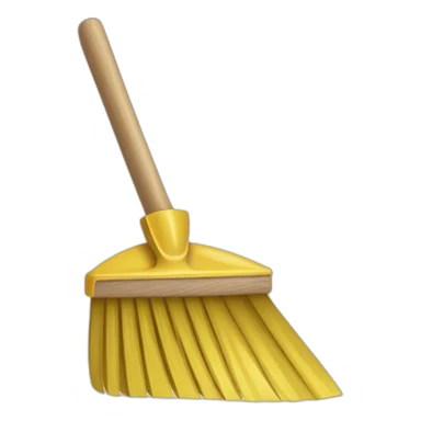 hand broom and dustpan sticker
