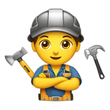 expert handyman female tools sticker