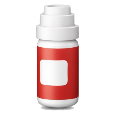 red albuterol sulfate inhaler sticker