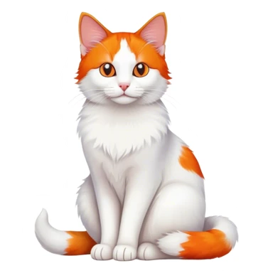 Turkish van cat short hair sitting sticker