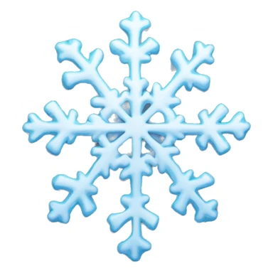 Melting snowflake sticker