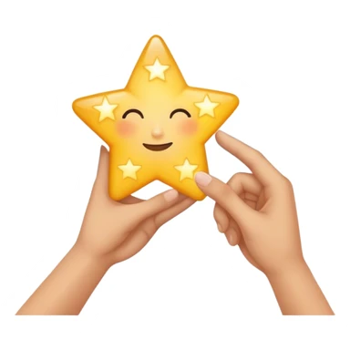 grabbing a dream star with your hand  sticker