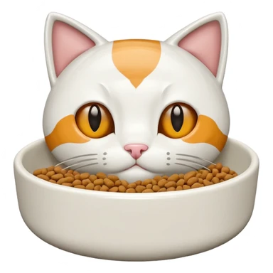 cat food bowl sticker