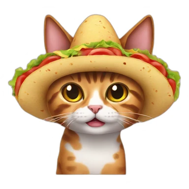 Taco cat sticker