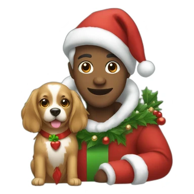 crismas and pets sticker