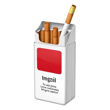 simple cigarette pack emoji sticker