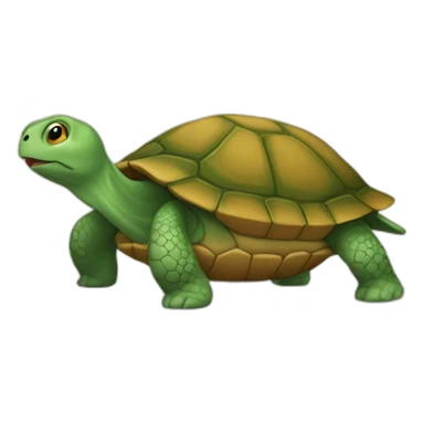 Chat sur le dos d'une tortue sticker