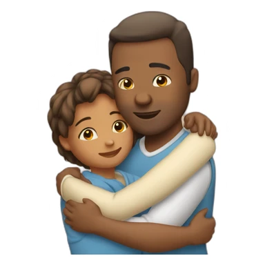 Hug kind and adult sticker