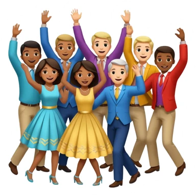 I want an emoji with people making a “horă” sticker