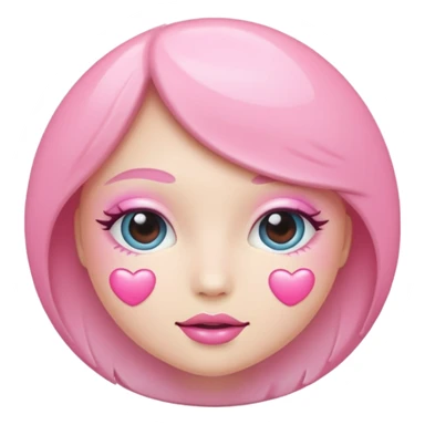 Pink cosmetic sticker