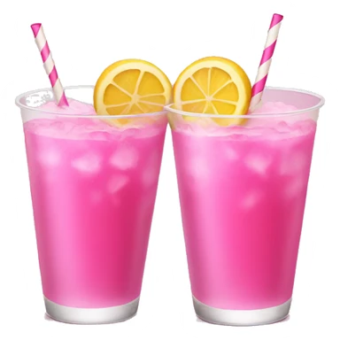 Two pink drinks cheering sticker