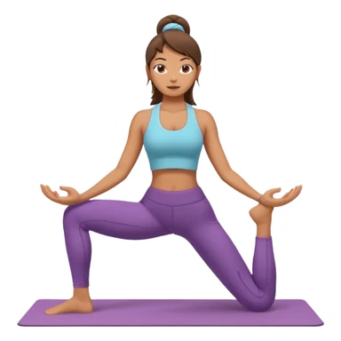 yoga girl sticker
