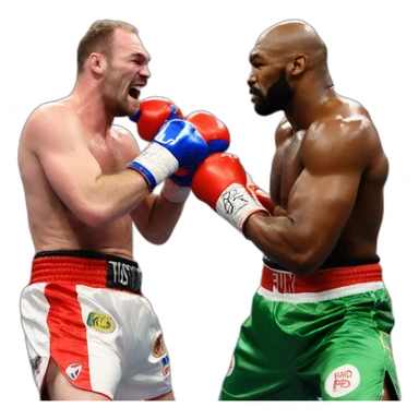 Francis nganou vs Tyson fury sticker