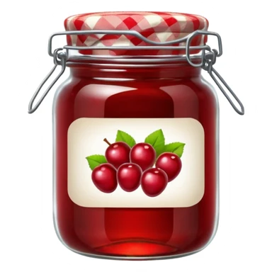 jam jar with label sticker