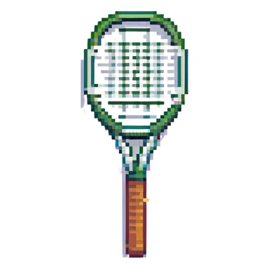 A tennis racket sticker