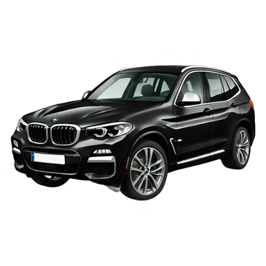 black BMW x3 sticker